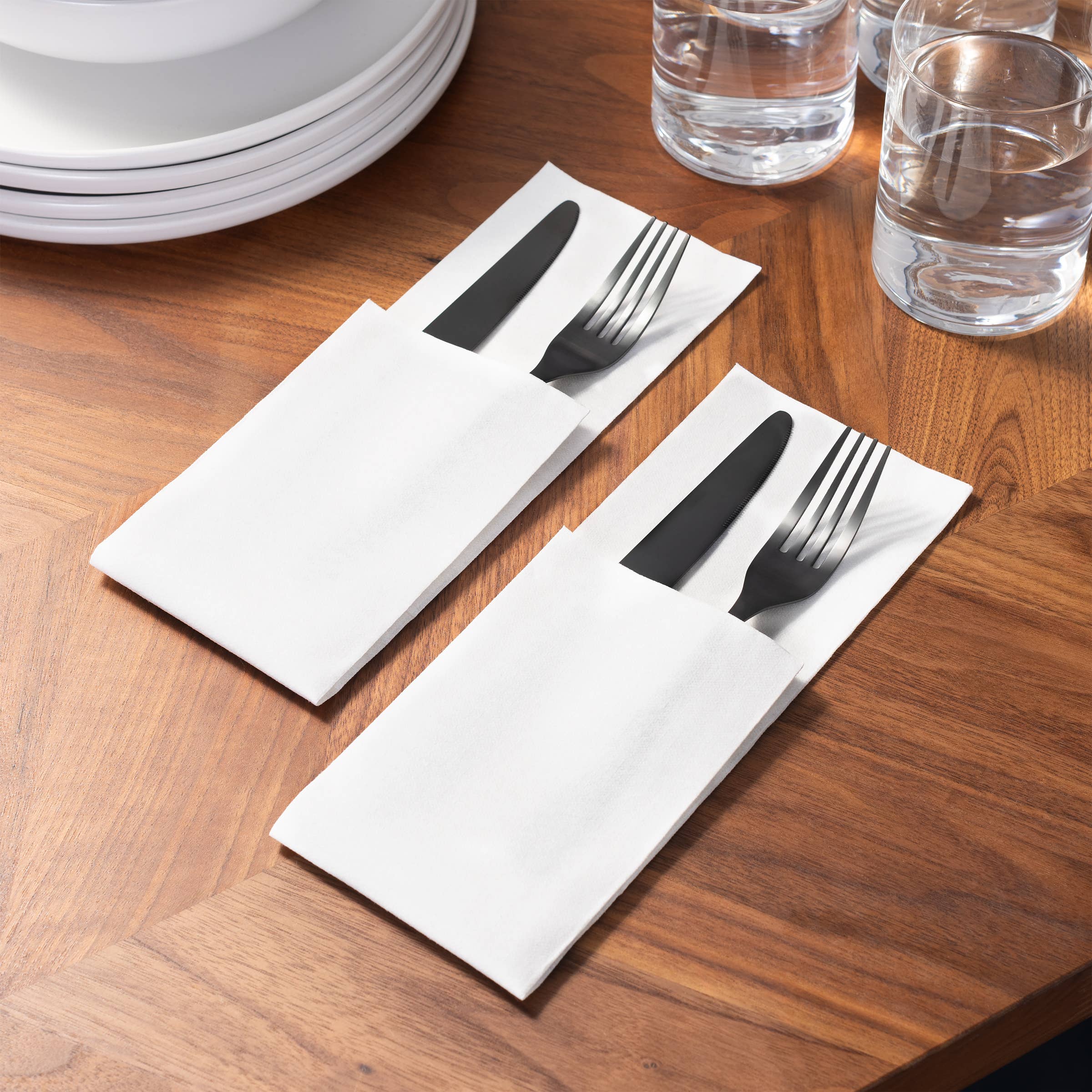 Arkwright Home - Wholesale Disposable Napkin - Case of 500 Disposable Linen Replacement Hand Towels, 12x177