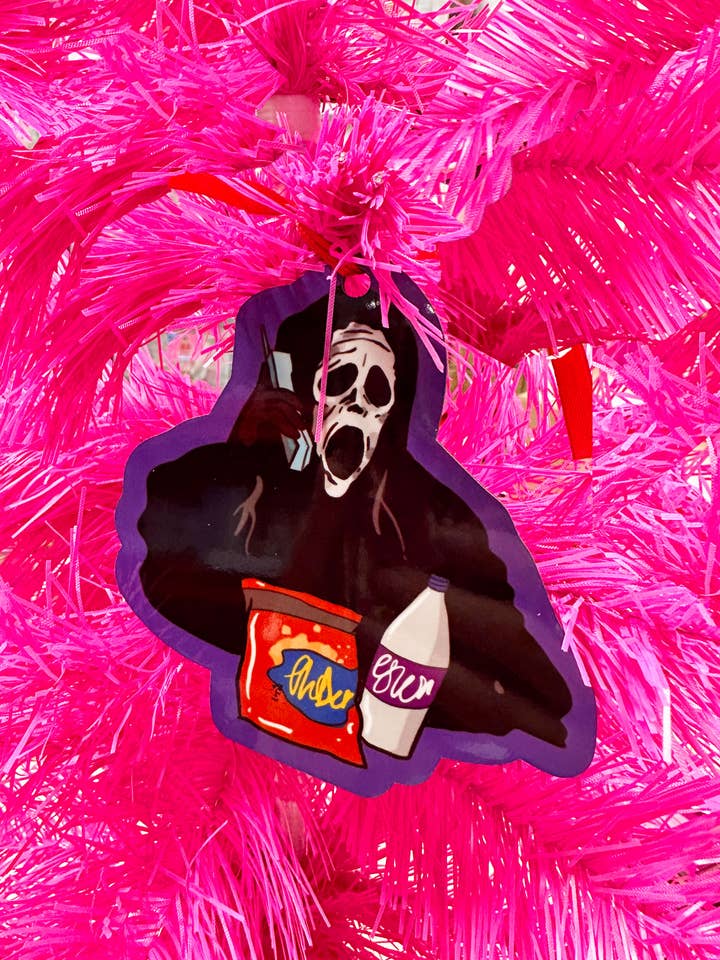 Ghostface Christmas Ornament for wholesale by Studio Soph (We Pay Your Import Fees - We Ship DDP)