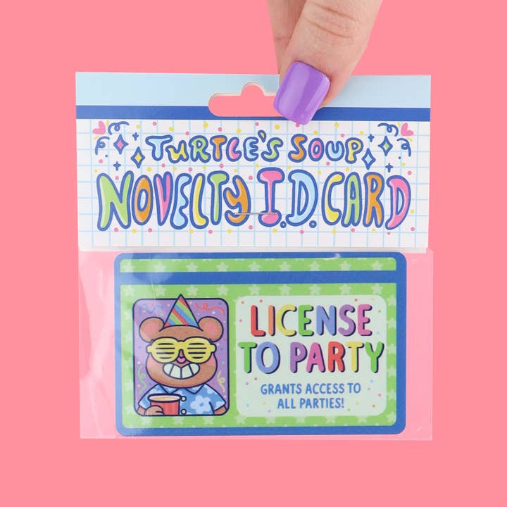Turtle's Soup - Wholesale Gag Gift/Novelty Gift - License to Party Bear Fake Drivers License2