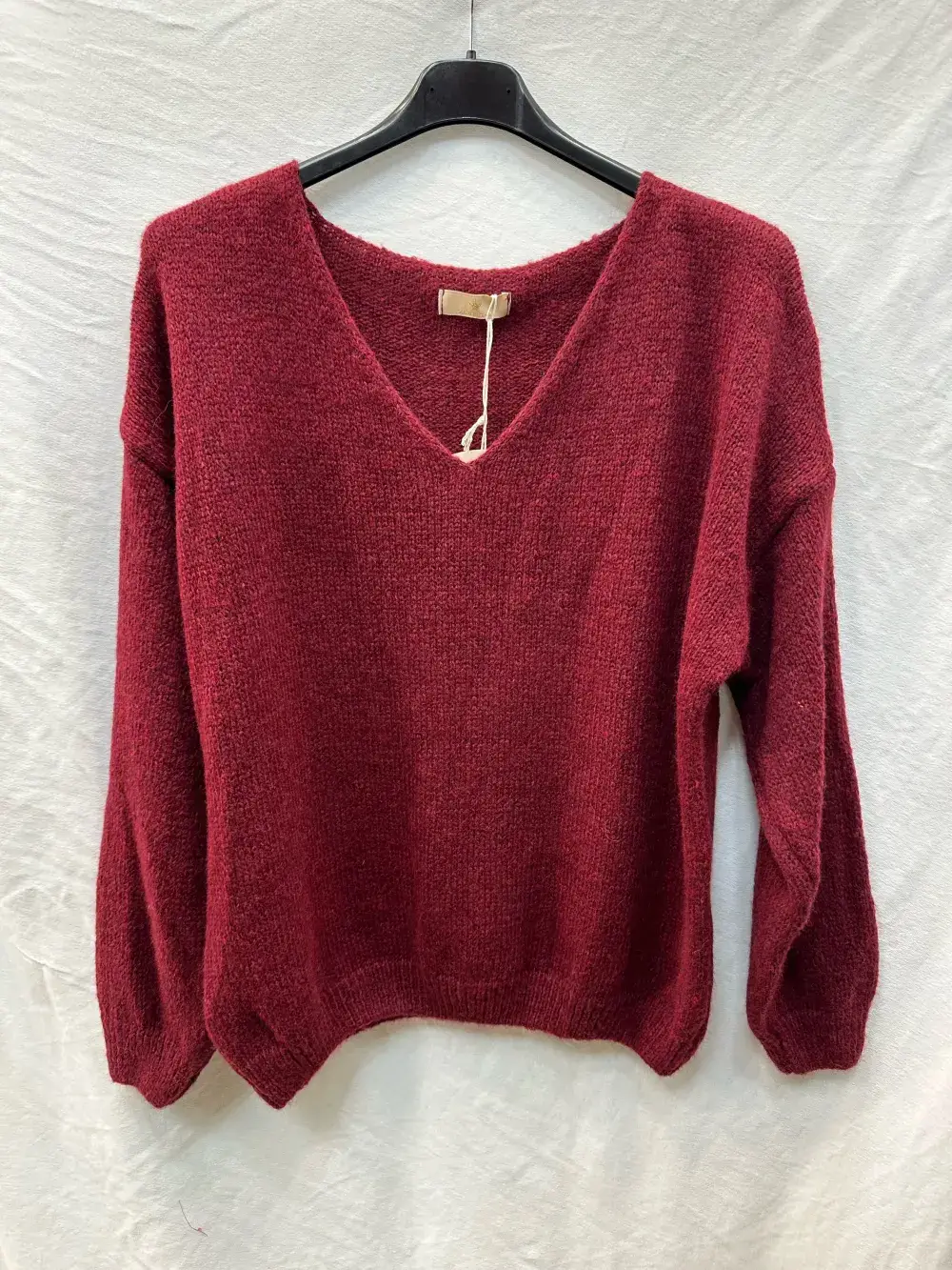 Mimi & Gogo - Vente Pull en maille – femme - Pull uni basique @20127_uni43