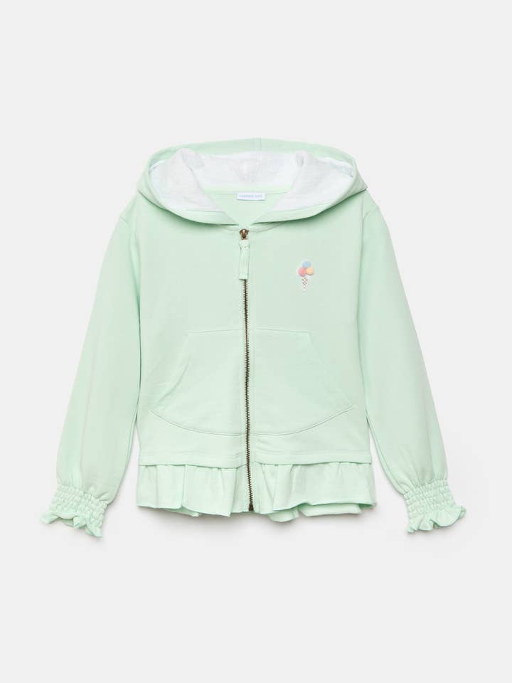 Sudadera con volantes (558661-36) para venta al por mayor de Lanidor Kids