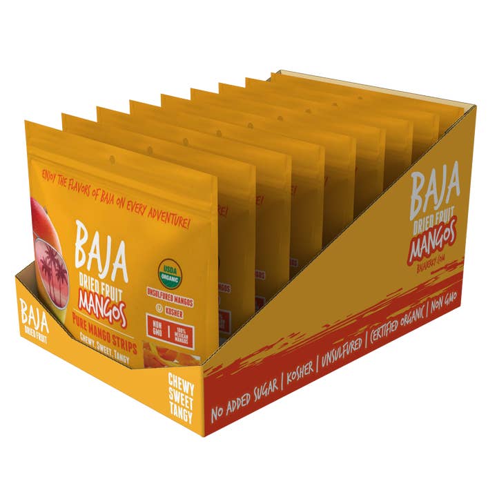 Baja Vida Snacks - Wholesale Dried/Dehydrated Fruit - Baja Vida Organic Dried Mangos2