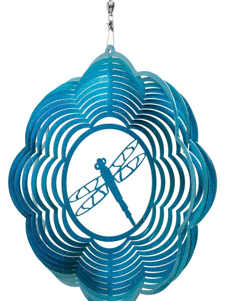 Éolienne tourbillonnante en métal DRAGONFLY TEAL pour la vente par SWEN Products