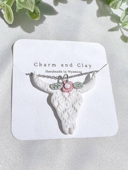 The Fiona Handmade Polymer Clay Pendant Necklace for wholesale by Charm and Clay