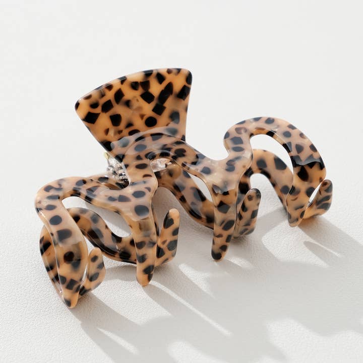Wild Leopard Large | Assorted Large Claw Clips for wholesale on Faire5