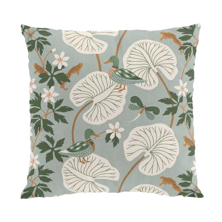 Liefde Turkoois/Groen Kussenhoes voor wholesale door Arvidssons Textil