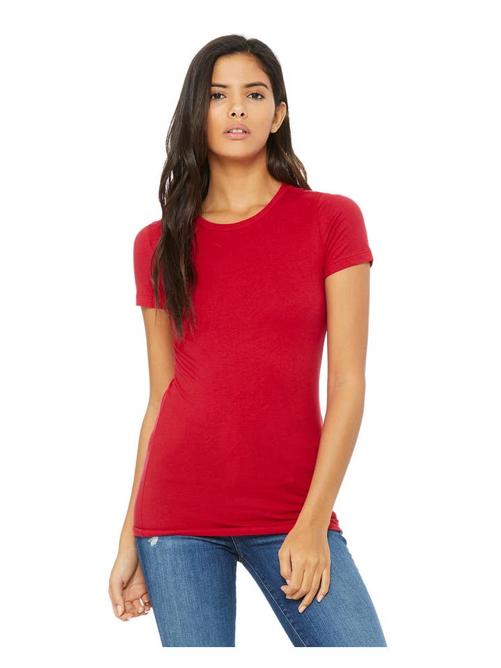 Total Apparel - Wholesale T-Shirt - Women's - Bella + Canvas 6004 - Ladies' Slim Fit T-Shirt3