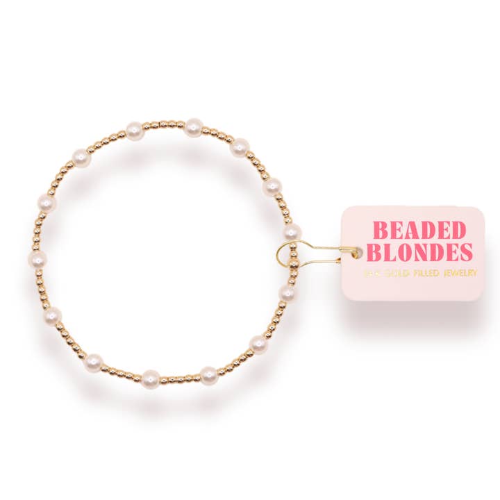 Beaded Blondes - Wholesale Beaded Bracelet - June Pearl Bracelet