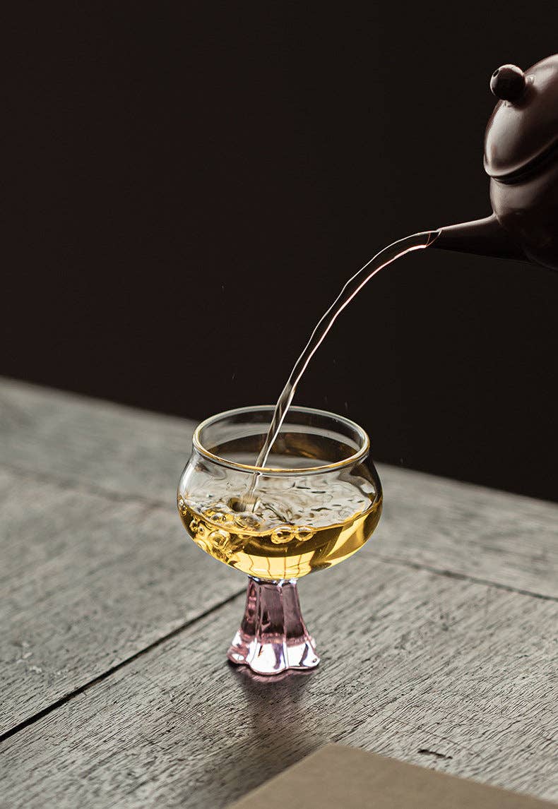 Gohobi （We cover U.S. import duties） - Vente Tasse à café/thé - Gohobi Tasse à Thé Haute en Verre Borosilicate avec Pied – Tasse Maître Transparente Résistante à la Chaleur pour Thé Gongfu, Vaisselle à Thé Chinoise pour Usage Domestique23