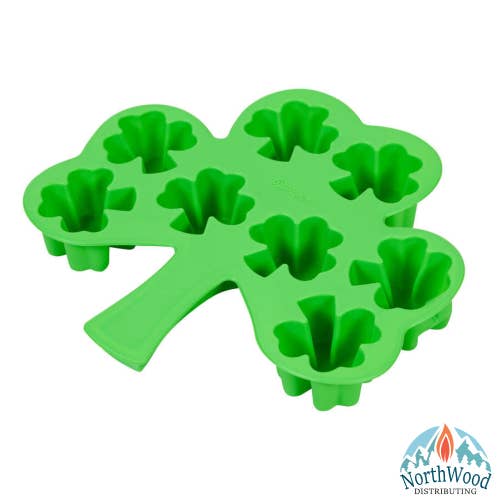 NorthWood Distributing - Wholesale Craft Supplies - Silicone Soap Mold - Shamrock