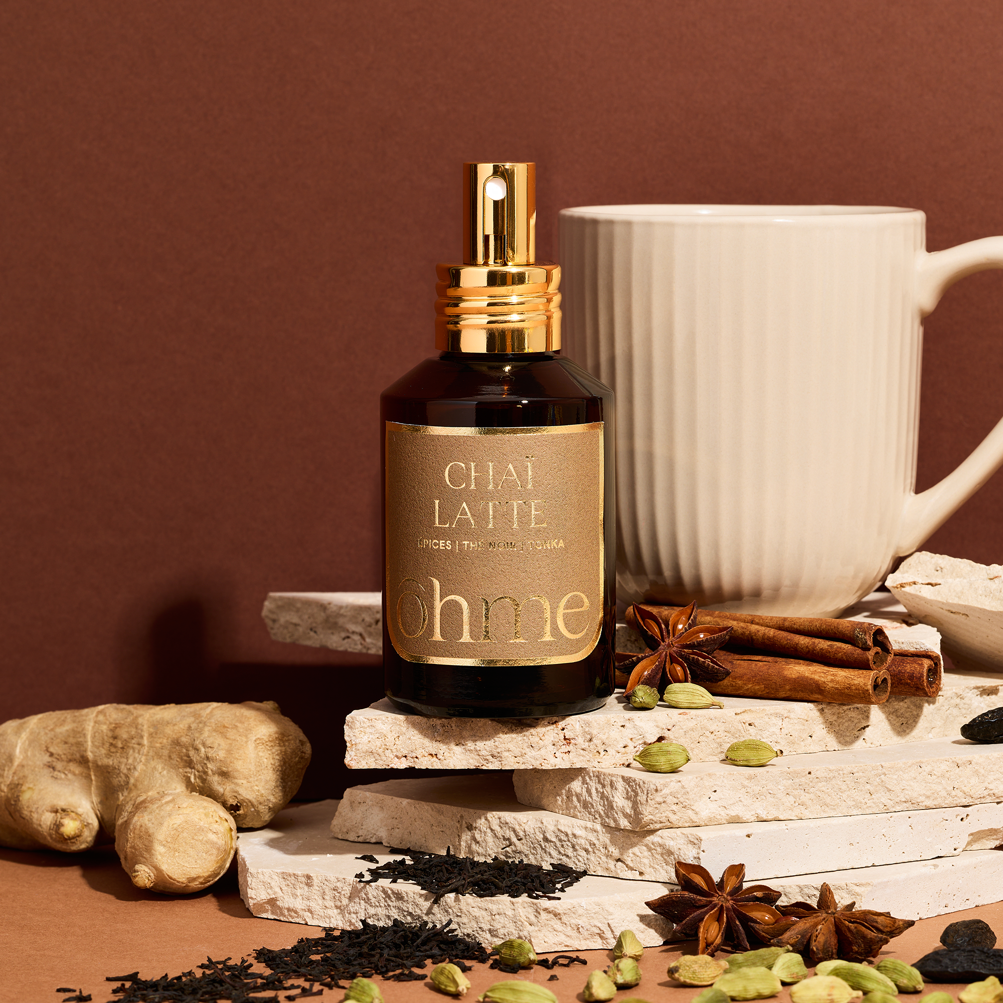 ōhme - Wholesale Room & Linen Spray - Chai Latte Room Spray | Plant-based, 100ml1