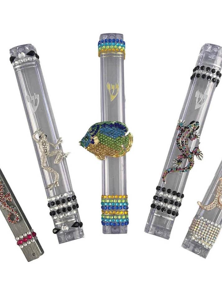 Estuches de Mezuzá para Bling con Tema de Vida Marina y Oceánica para venta al por mayor de Eclectic Judaica