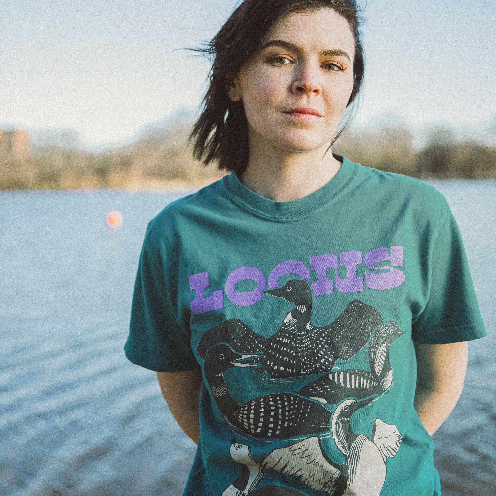 Bird Collective - Wholesale Screen Printed T-Shirt - Unisex - Loons of North America Tee1