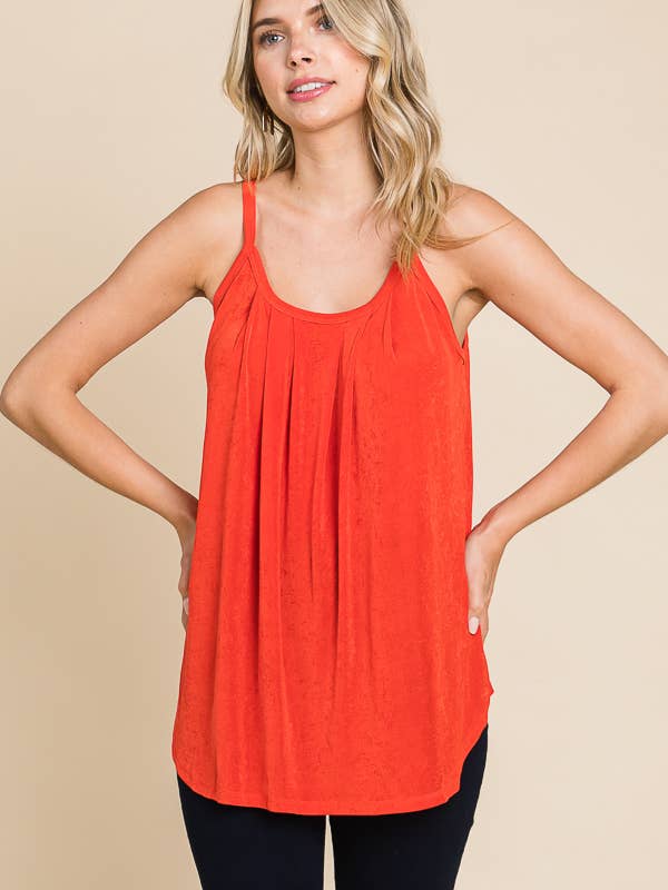 Culture Code - Wholesale Camisole - Women's - CRC1661X - FRONT PLEAT DETAIL CAMI16