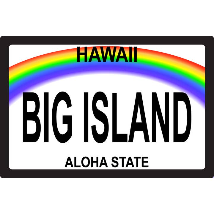 Hawaii License Plate CUSTOMIZABLE Wood Postcard for wholesale by WHIRLED PLANET