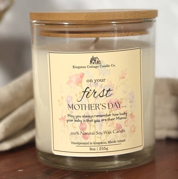 Kingston Cottage Candle Co. - Wholesale Jar/Filled Candle - On Your First Mother’s Day Candle