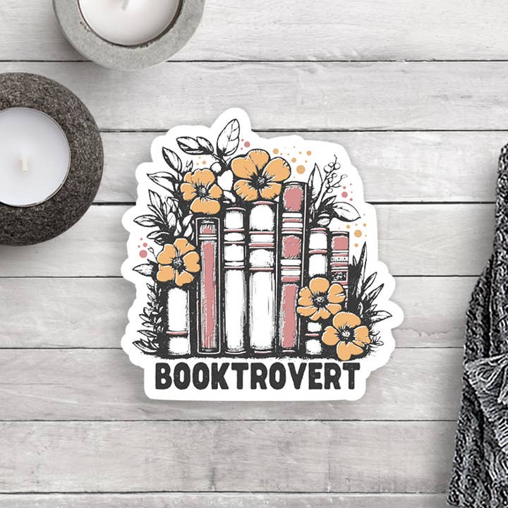 Autocolante Vinil Floral Booktrovert por atacado de Expression Design Co