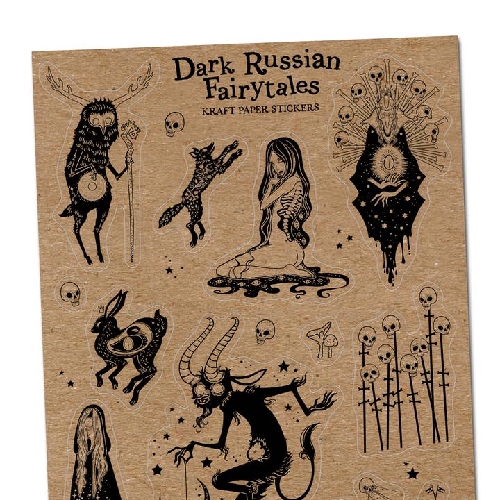 BoyPilot Goods - Wholesale Sticker - Dark Russian Fairytales Sticker Sheet