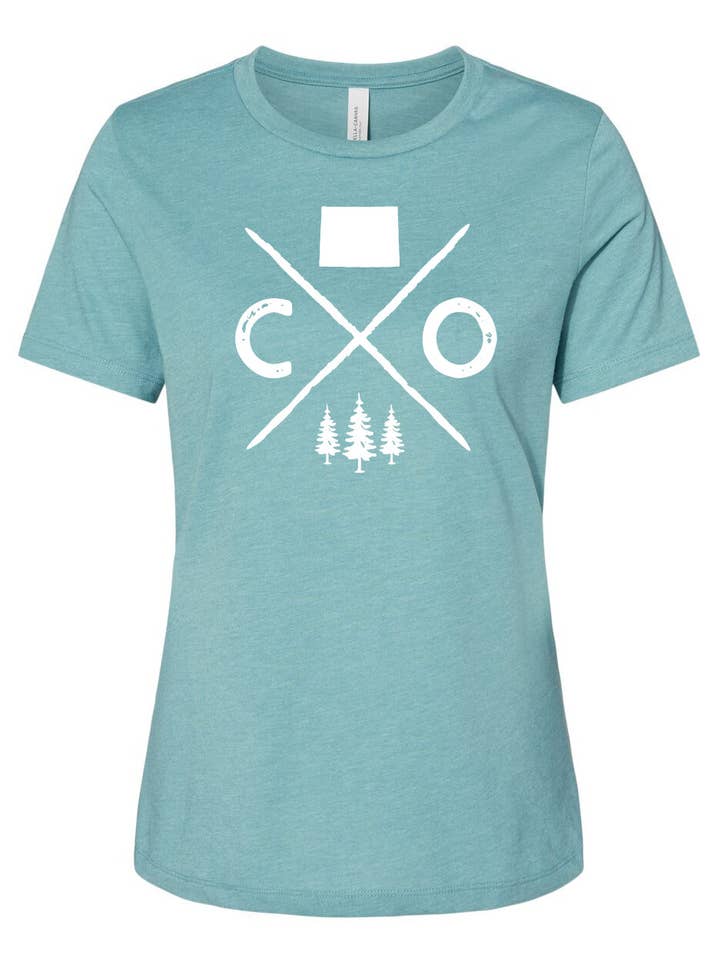 Logotipo Colorado Ladies por atacado de Homeplace Apparel