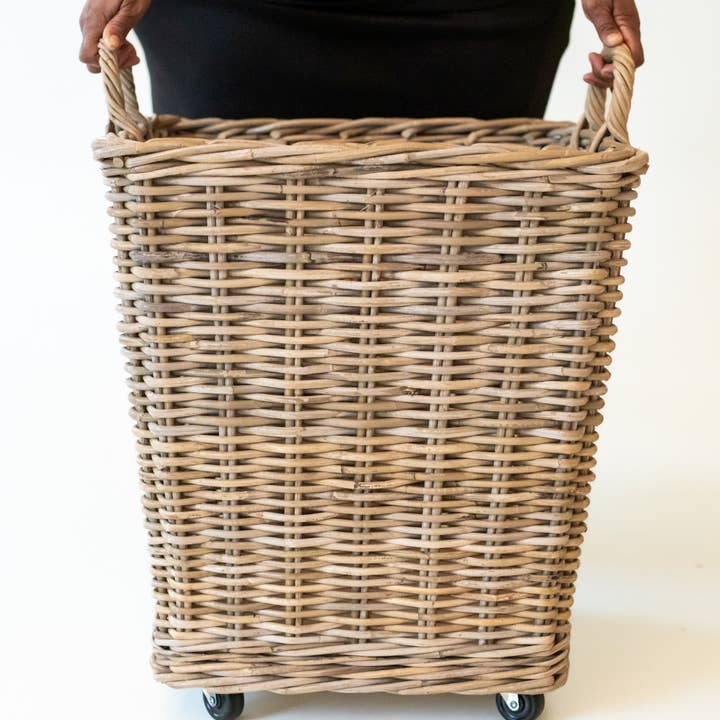 Rattan Square Kubu Grey Storage Baskets on Wheels and other Purchase Wholesale rope. Free Returns & Net 60 Terms on Faire trending on Faire.