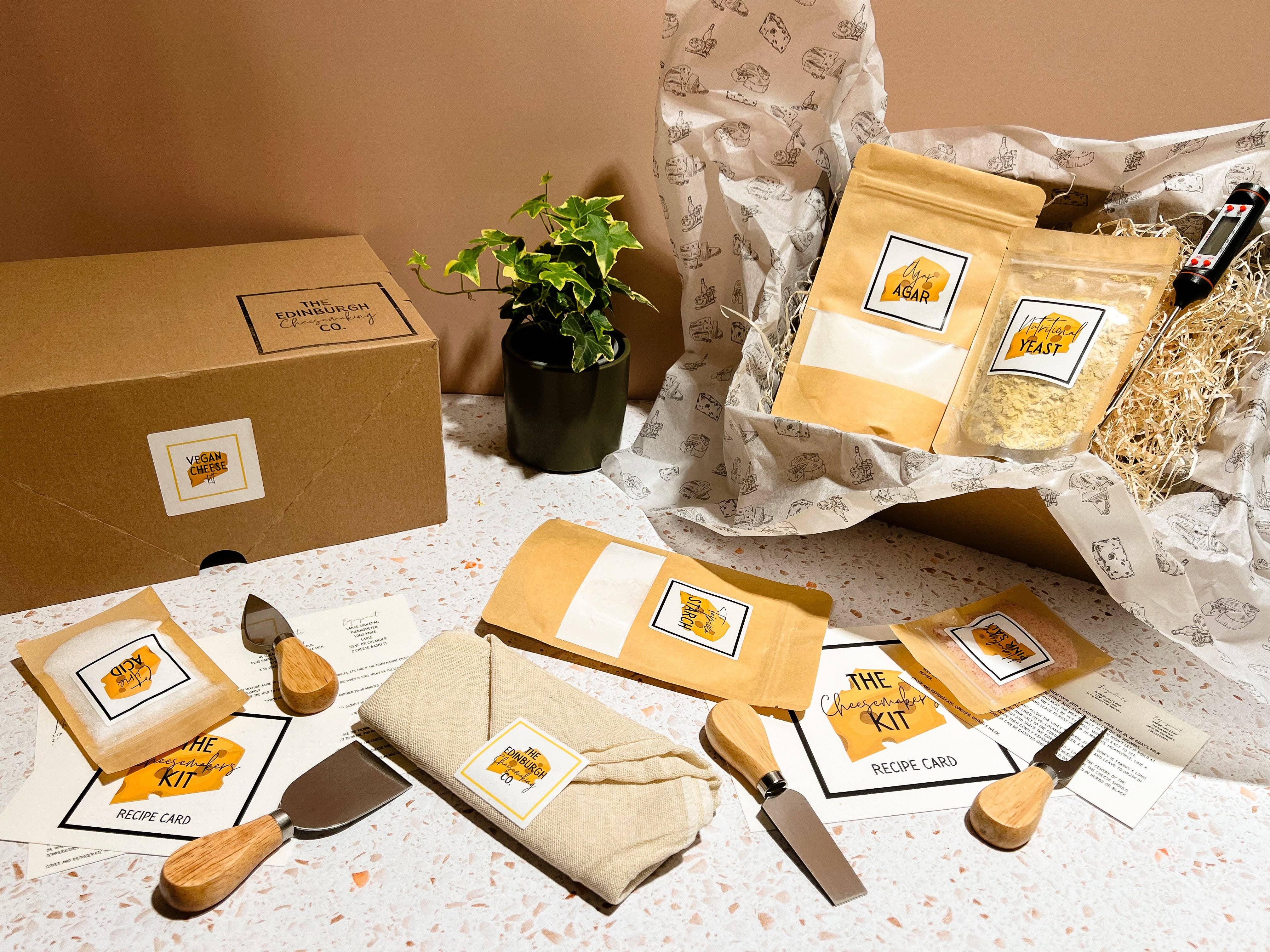 The Craft Connoisseurs – wholesale DIY food kit – The Vegan Cheesemaker's Kit (5 Cheese)1