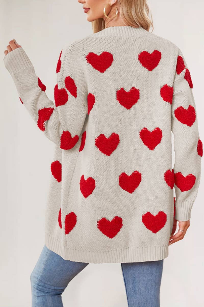 NINEXIS - Wholesale Cardigan - Women's - CWOCAL1826_LONG LOVE BUTTON LONG SLEEVE SWEATER CARDIGAN11