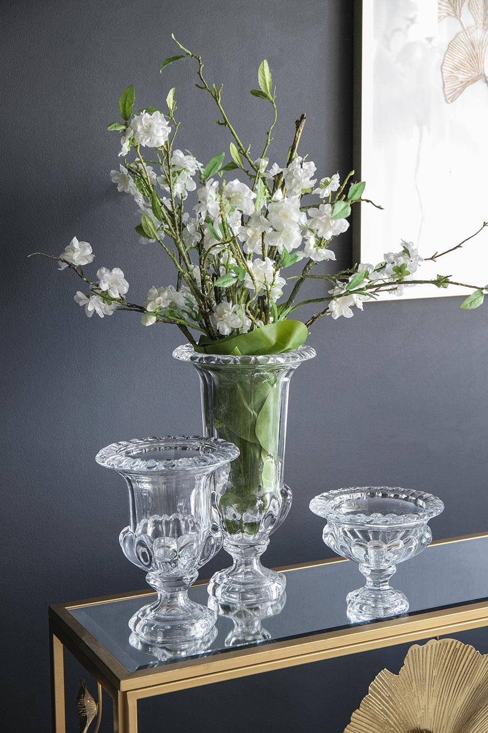 A&B Home Group Inc. - Wholesale Vase - D8x10" Omari Crystal Urn Vase - Large8