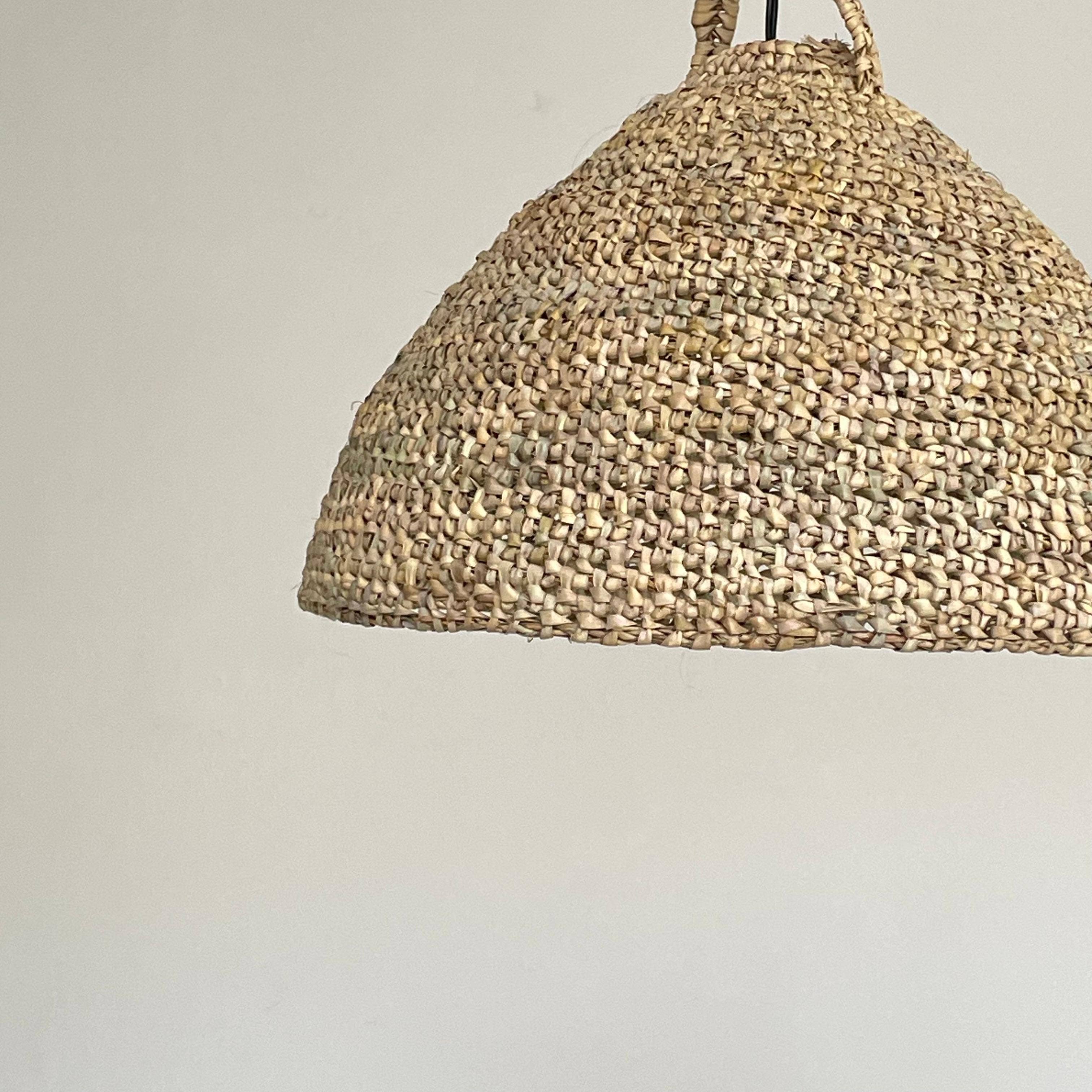 LeBazare - Vente Lustre/Suspension - Handwoven Wicker Dome Pendant – Natural & Timeless Design2