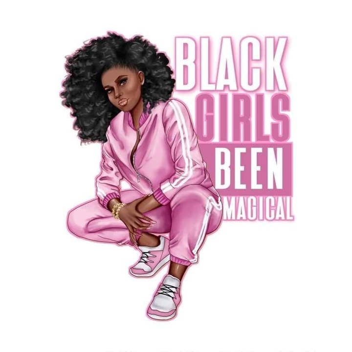 Black Girl Magic Heat Transfers for wholesale by Couture Story Wholesale