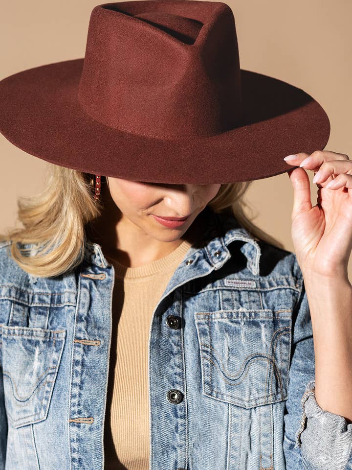 100% Australiskt Ull Bred Tårdrop Panama Hatt Tom för wholesale av Urbanista