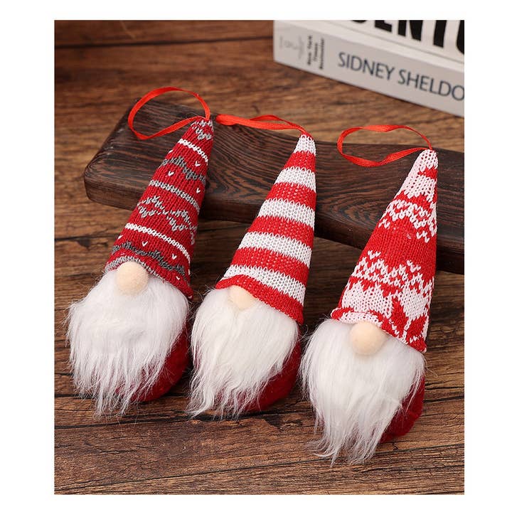 NINEXIS - Wholesale Christmas Decoration - CWMM1743_Christmas Knitted Forest Old Man Home Pendant