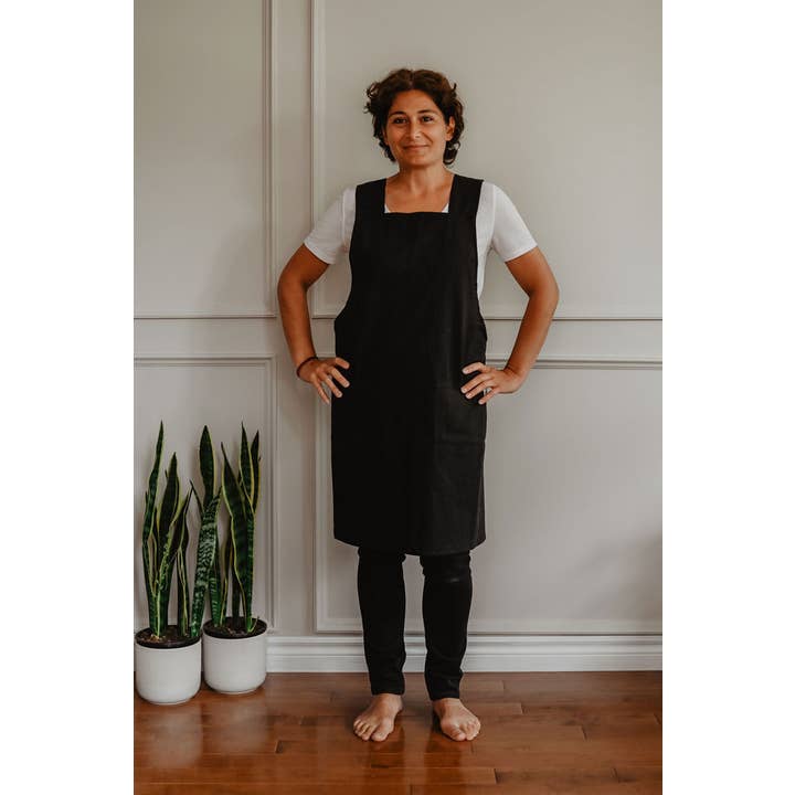 Bluebird Aprons - Wholesale Apron - Adult Pinafore Linen Apron4