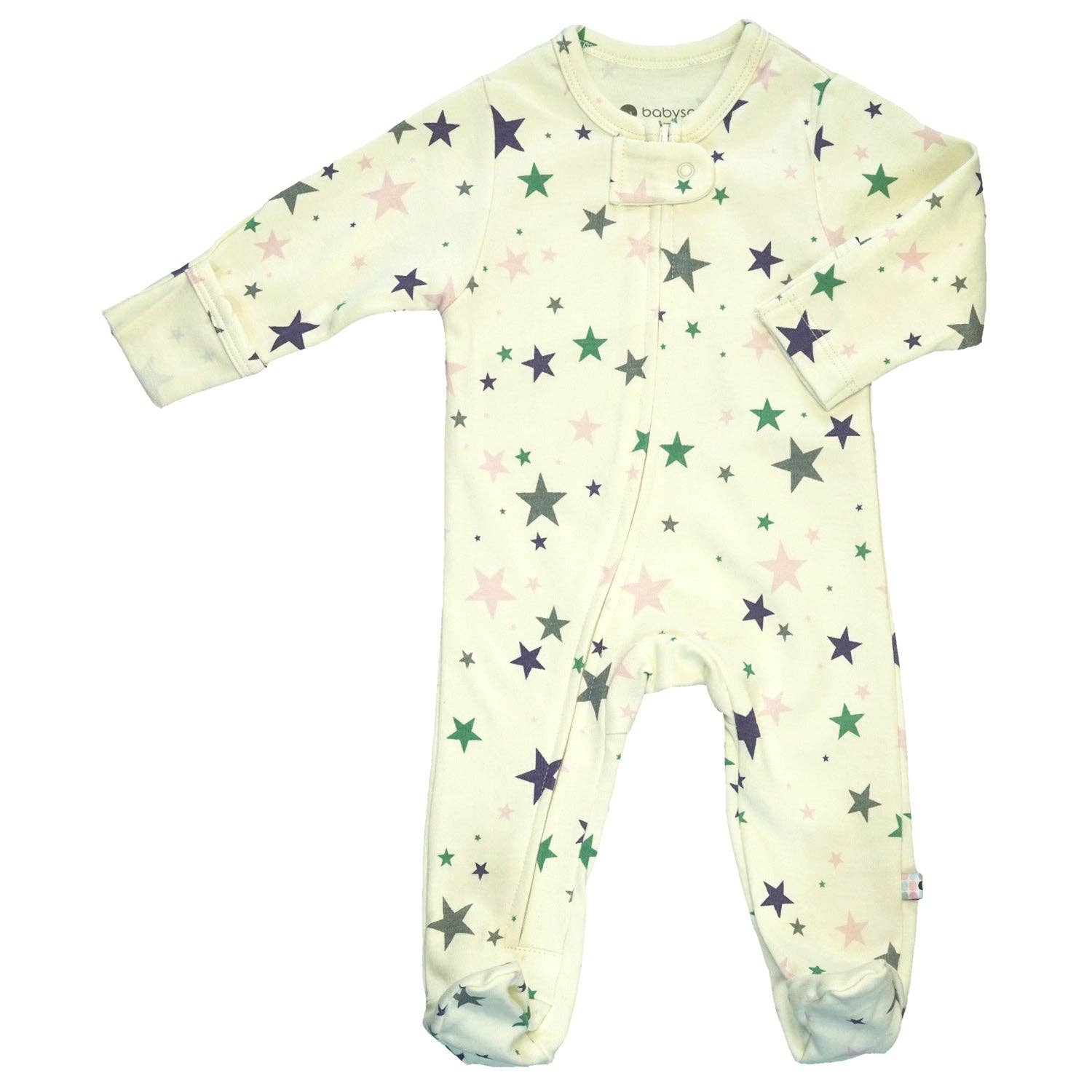 babysoy Inc - Wholesale Jumpsuit - Baby - Star Zipper Footie0