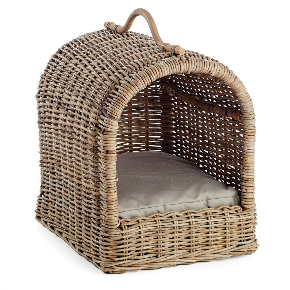Napa Home & Garden - Wholesale Pet Bed - Cat/Dog - Normandy Rattan Canopy Pet Bed0