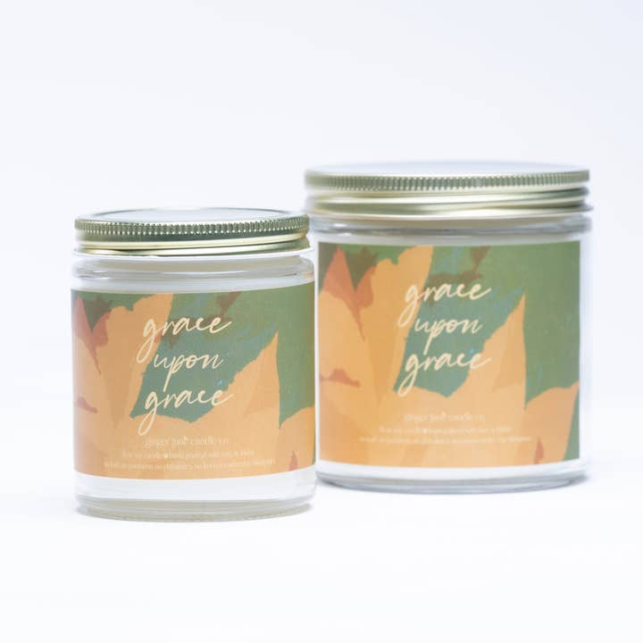 grace upon grace • season of hope collection • 2 colors to choose from for wholesale by Ginger June Candle Co.