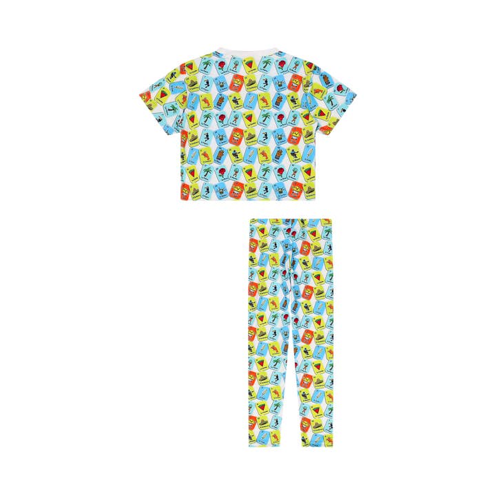 White Juegos Leggings Set for wholesale on Faire1