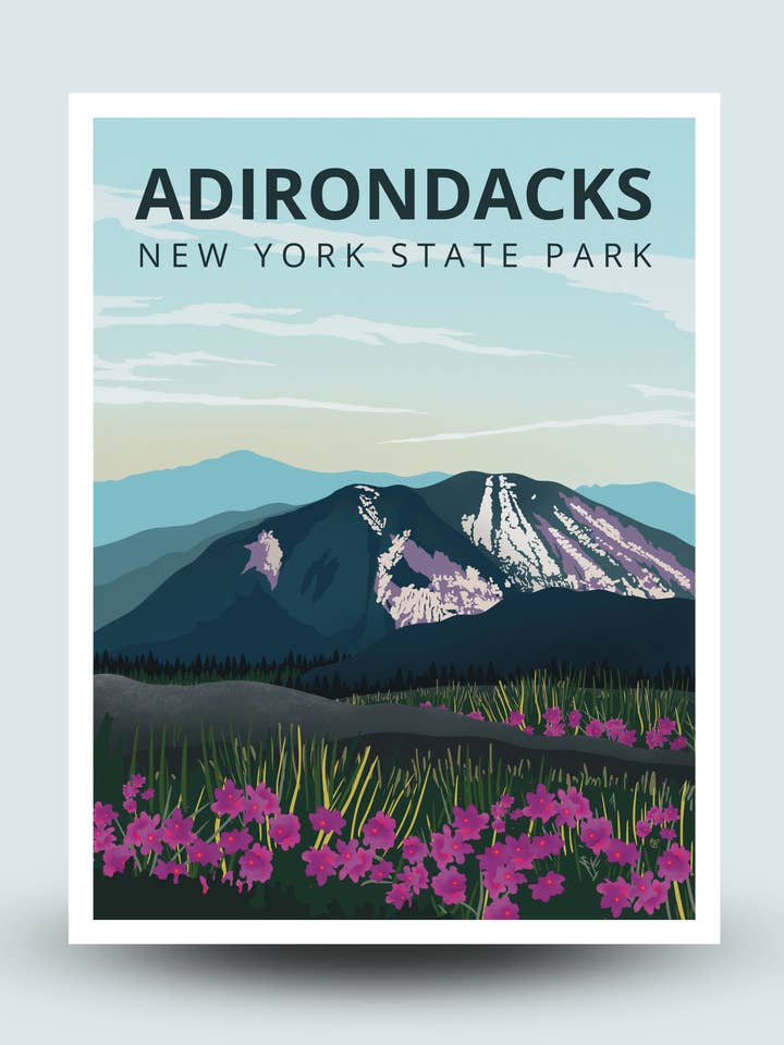 Mountain Wildflowers Print for wholesale by Boreas Design Shop