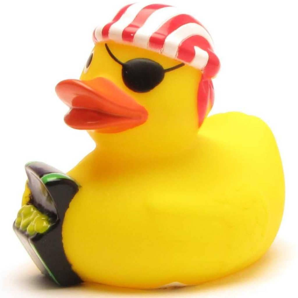 Wholesale Pirate Rubber Duck with Treasure Chest - Rubber Duck for