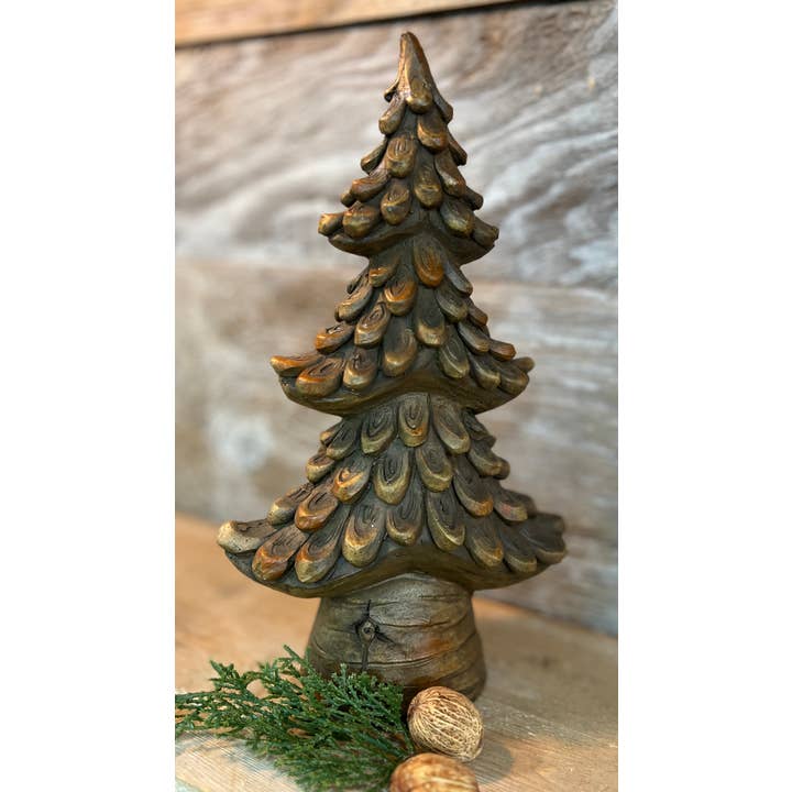 Wholesale Home Decor - Wholesale Christmas Decoration - Resin Oak Tree 12in