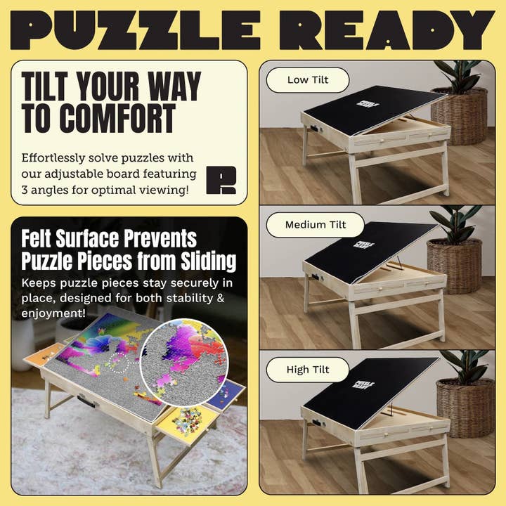 Puzzle Ready - Wholesale Puzzle - Adult - Foldable Puzzle Table with Legs