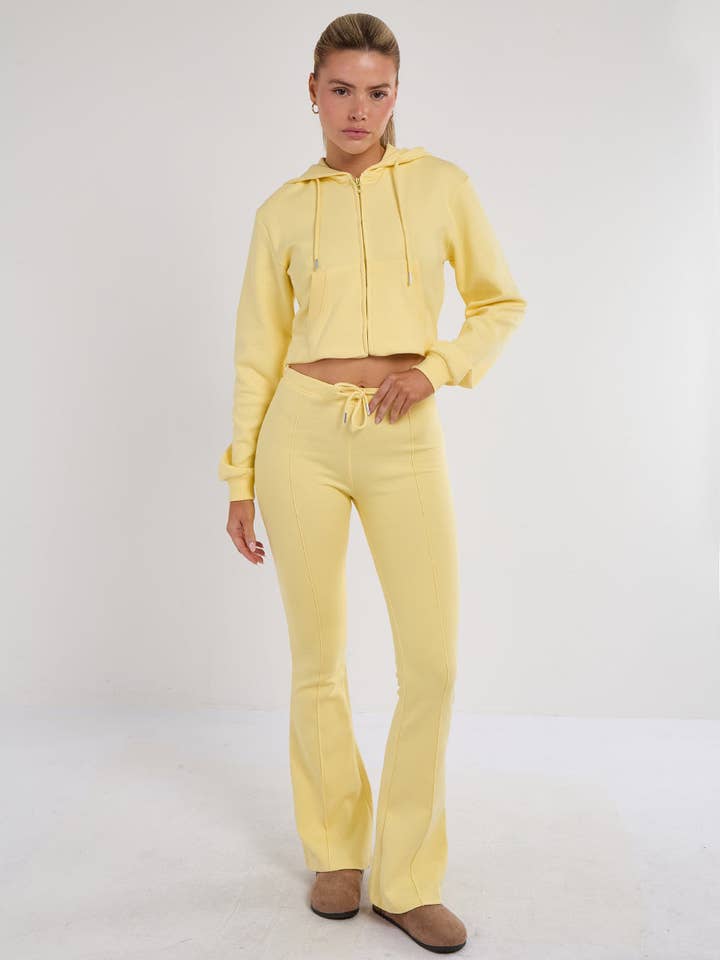 AX Labels - Wholesale Lounge Set - Women's - Interlock Cropped Zip Hoodie and Flared Trouser Set46