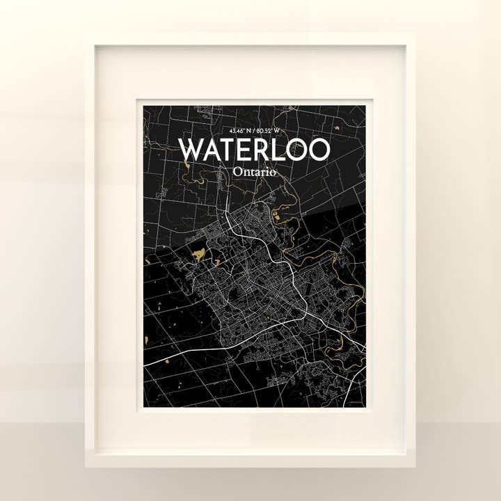 OurPoster.com - Wholesale Poster - Waterloo City Map Poster258