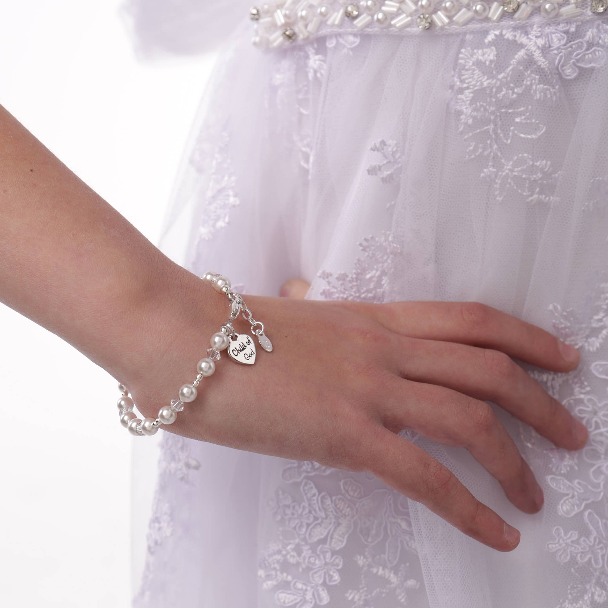 Cherished Moments - Venta al por mayor Pulseras de abalorios/colgantes - Pulsera con texto «I Am a Child of God»1