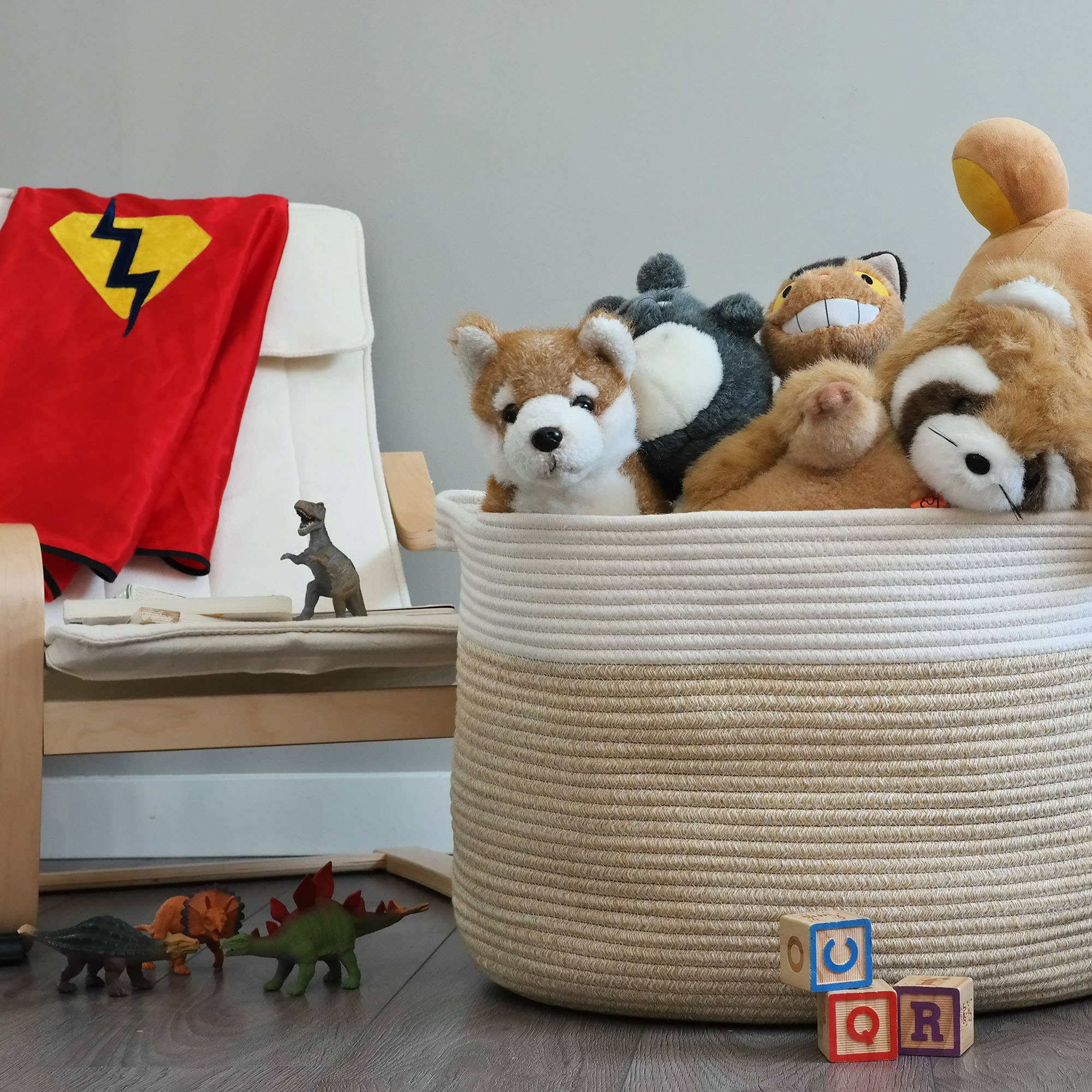 Sanwacraft - Wholesale Basket - XXL Cotton Rope Basket - Blanket Basket Storage Organization1