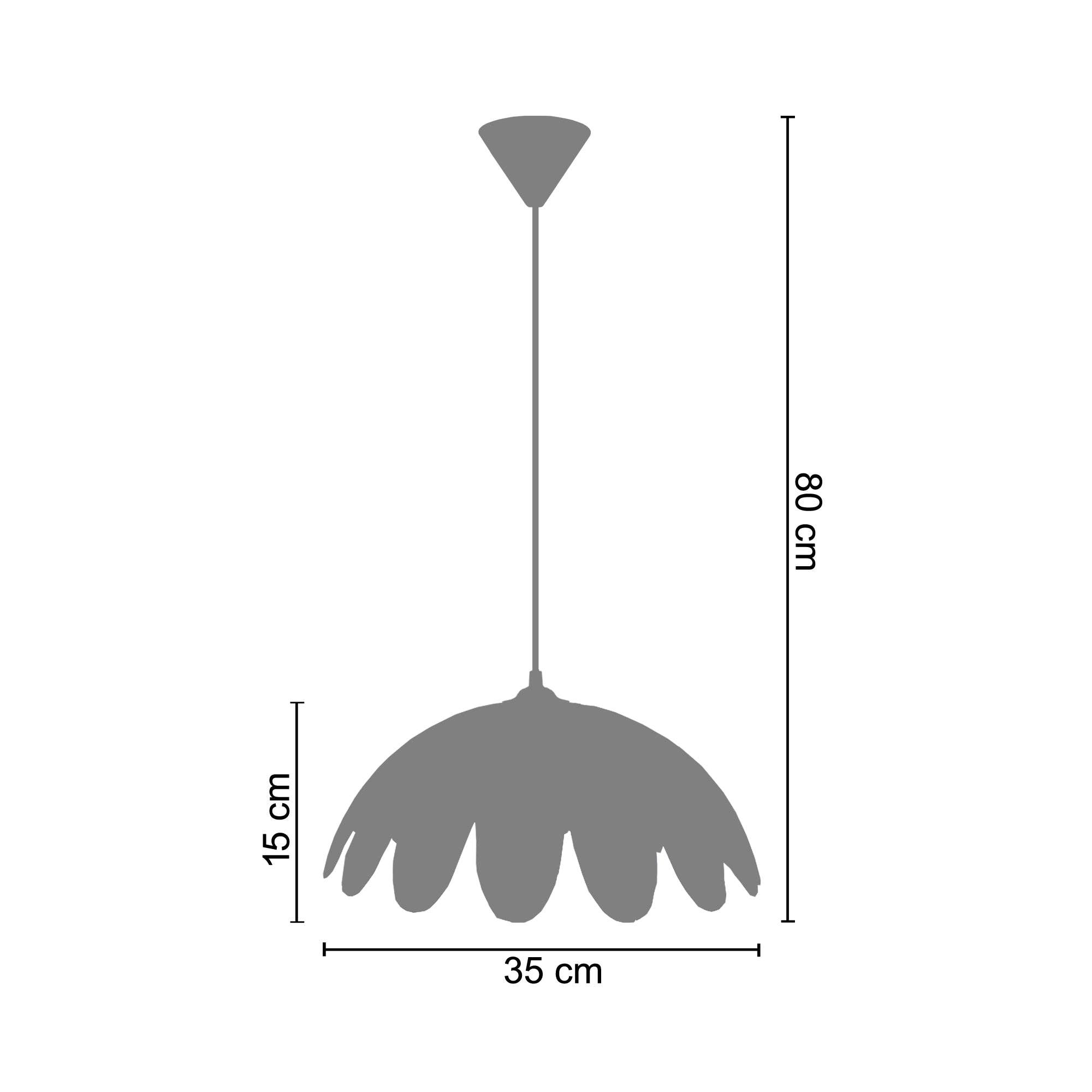 Tosel Shop - Wholesale Chandelier/Hanging Light - PETALI - Amber Glass Dome Suspension1