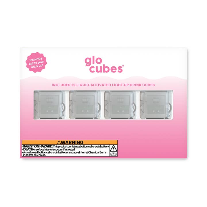 Glo Pals - Wholesale Bar Cart - Glo Cubes Pink 12-Pack 0
