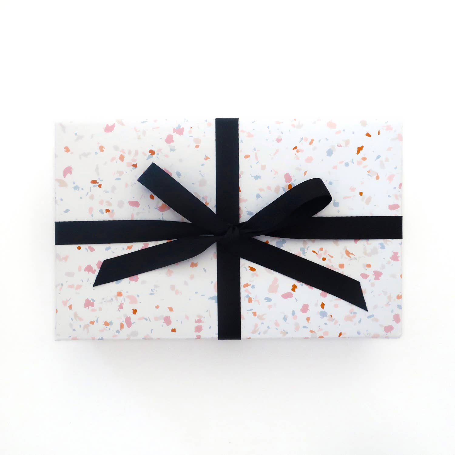 Missive – wholesale Flat wrap – Terrazzo Gift Wrap Sheets - White Multi