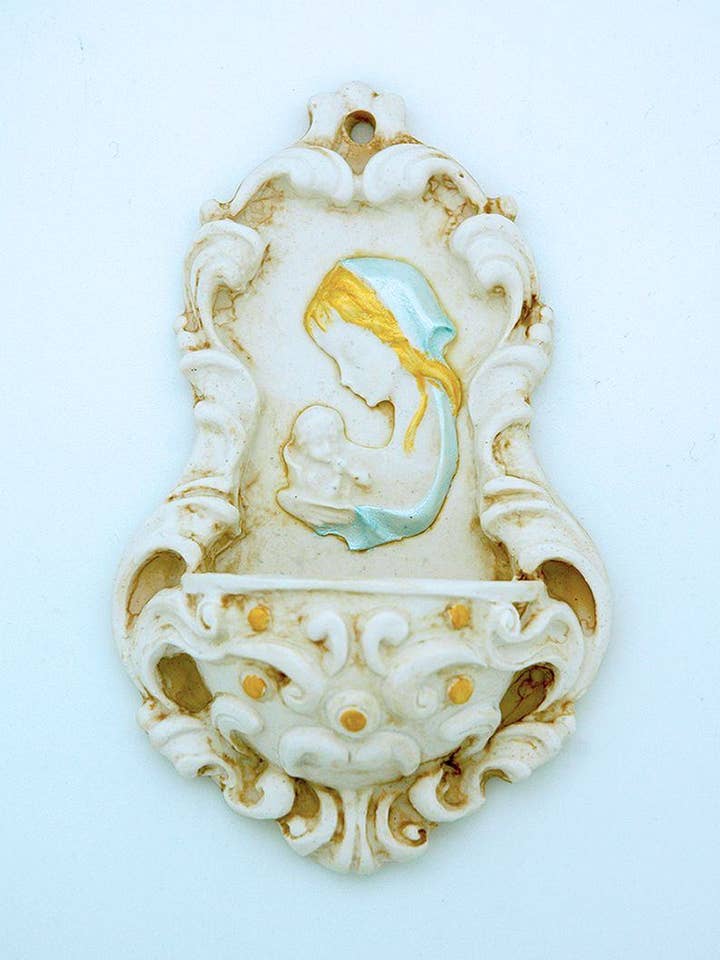 IAN3147- Traditioneller italienischer Madonna-und-Kind-Wasserfontäne für den Großhandel von Contreras Designs