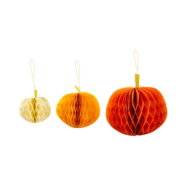 PLHB162 - Calabazas en forma de panal con purpurina para venta al por mayor de My Mind’s Eye