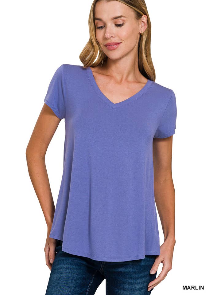 42POPS – wholesale Knit top – Women's – `.Short Sleeve Rayon Jersey Tee11